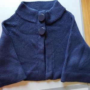 Bebe cropped cape sweater